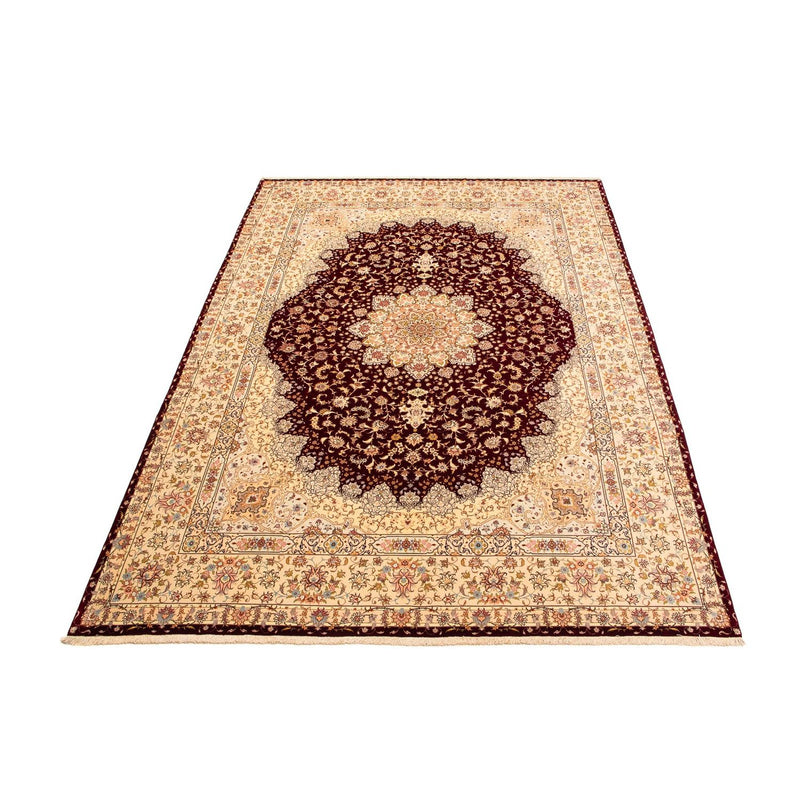 Täbriz - 50 Raj Teppich 301x405cm - Perserteppich - dunkelrot