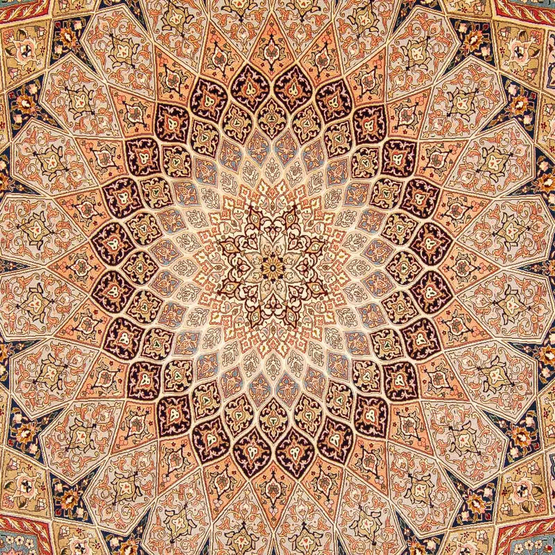 Täbriz - 50 Raj Teppich 303x420cm - Perserteppich - mehrfarbig