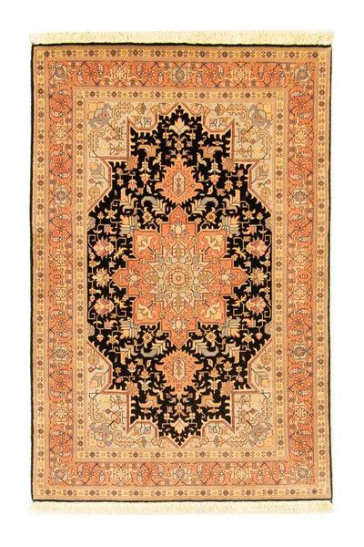 Täbriz - 50 Raj Teppich 100x153cm - Perserteppich - dunkelblau
