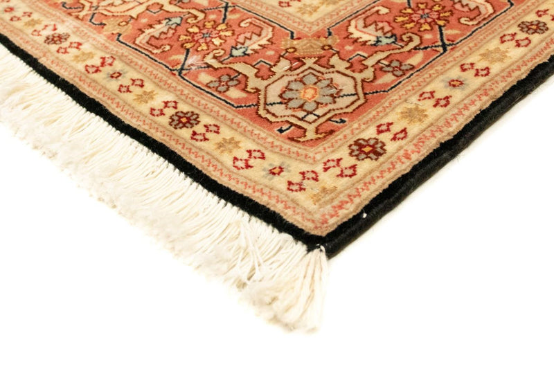Täbriz - 50 Raj Teppich 101x152cm - Perserteppich - schwarz