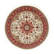 Täbriz - 50 Raj Teppich 148x148cm - Perserteppich - beige