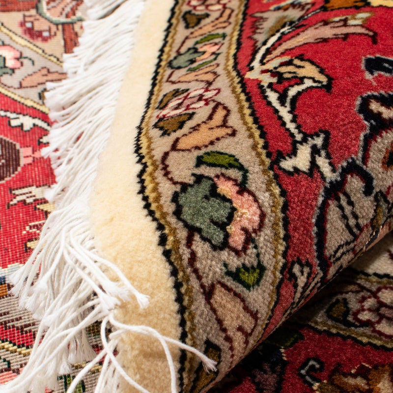 Täbriz - 50 Raj Teppich 148x148cm - Perserteppich - beige