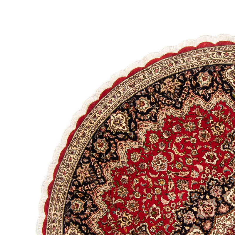 Täbriz - 50 Raj Teppich 253x253cm - Perserteppich - dunkelrot