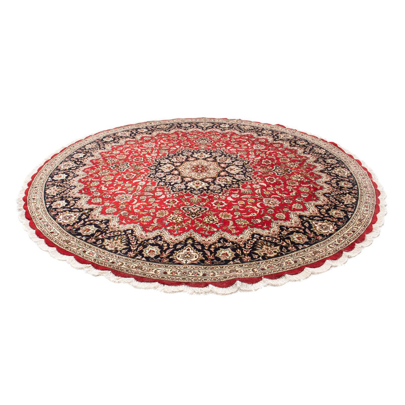 Täbriz - 50 Raj Teppich 253x253cm - Perserteppich - dunkelrot
