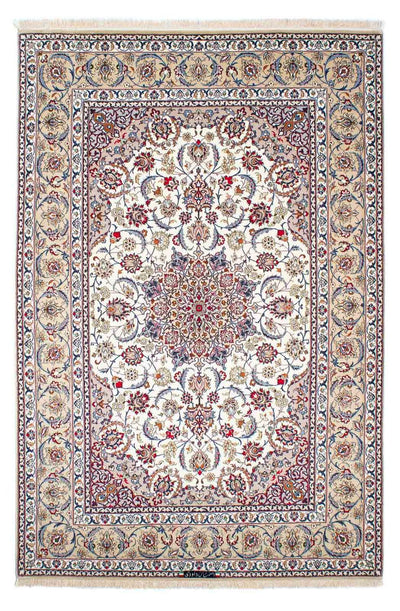 Isfahan Teppich 158x237cm - Perserteppich - beige