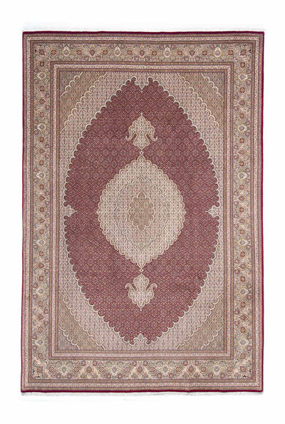 Täbriz Teppich 202x305cm - Perserteppich - dunkelrot