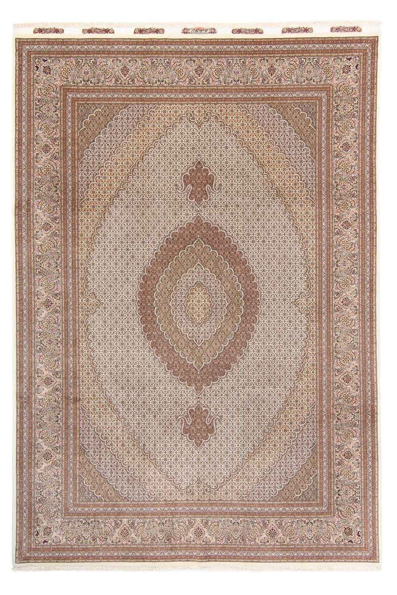 Täbriz Teppich 252x362cm - Perserteppich - hellbraun