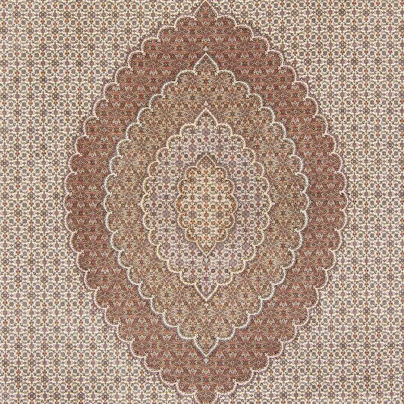 Täbriz Teppich 252x362cm - Perserteppich - hellbraun