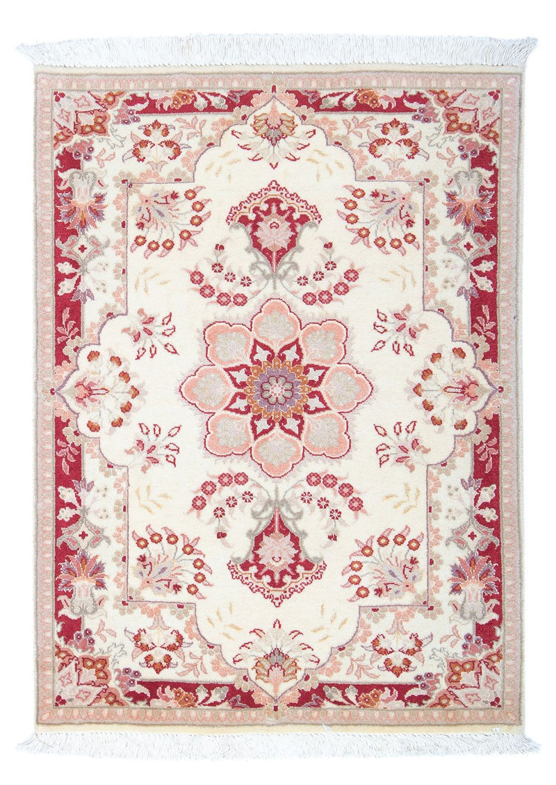 Täbriz - 50 Raj Teppich 60x85cm - Perserteppich - beige