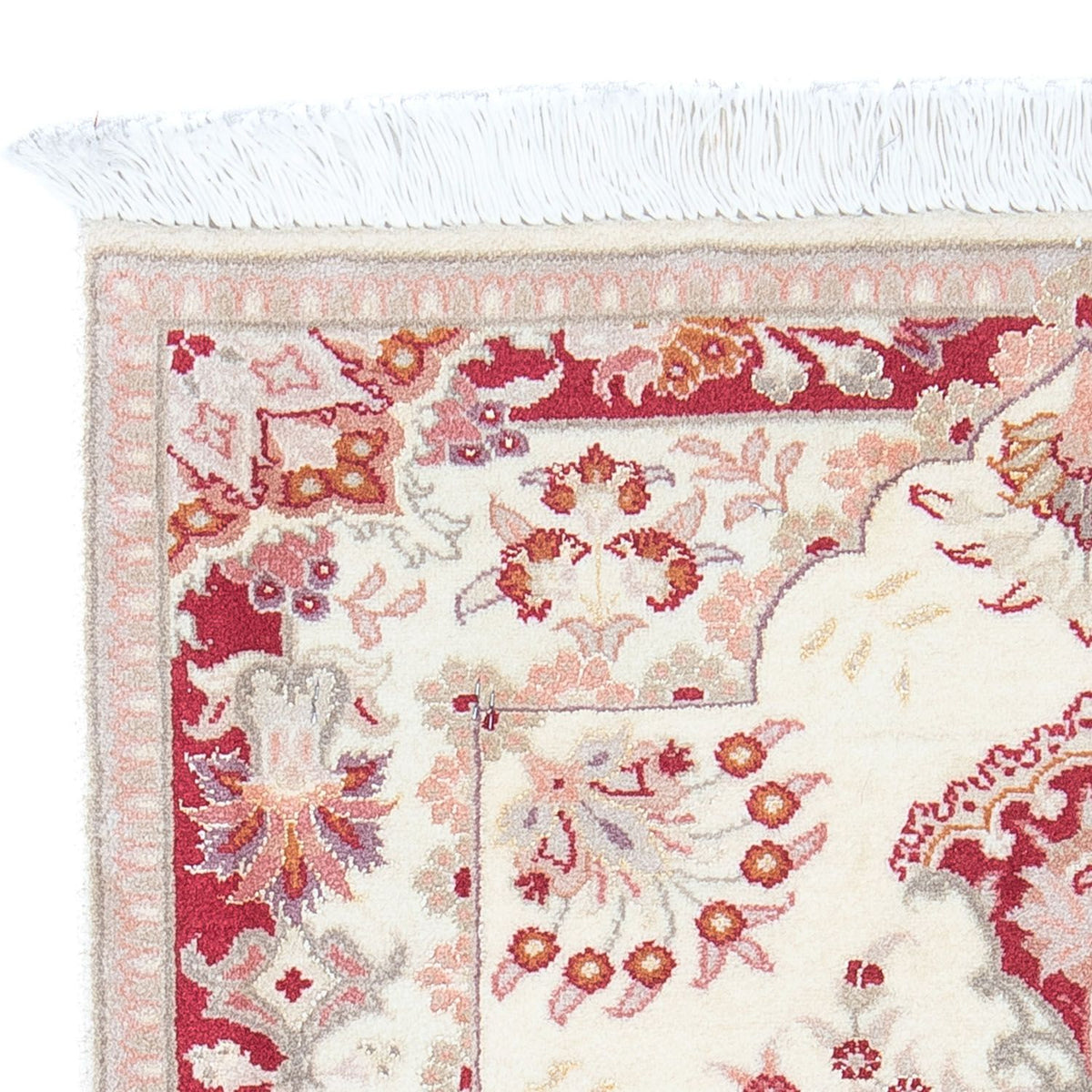 Täbriz - 50 Raj Teppich 60x85cm - Perserteppich - beige