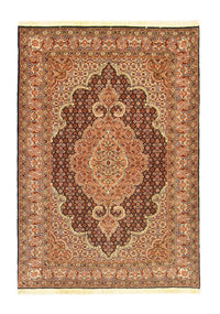 Täbriz - 50 Raj Teppich 101x145cm - Perserteppich - schwarz – product image