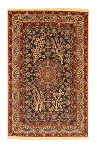 Isfahan Teppich 103x155cm - Perserteppich - schwarz – product image
