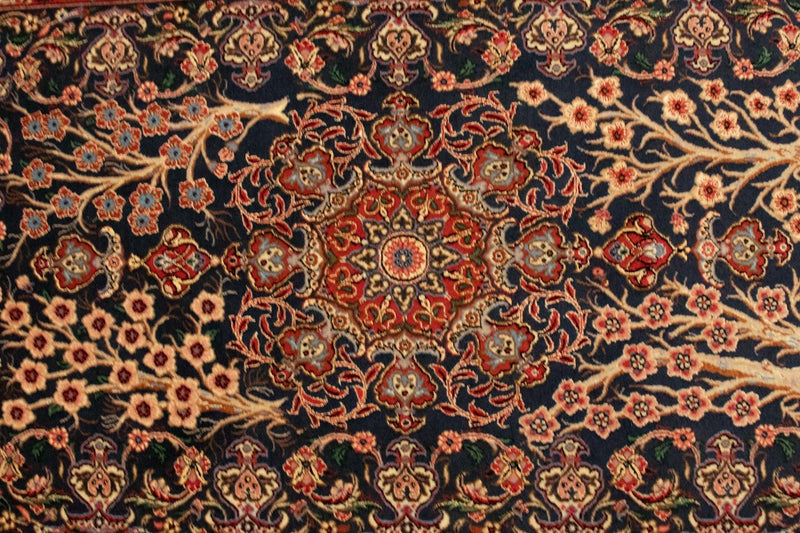 Isfahan Teppich 103x155cm - Perserteppich - schwarz