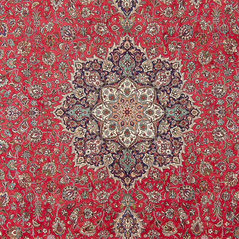Täbriz - 40 Raj Teppich 300x405cm - Perserteppich - rot
