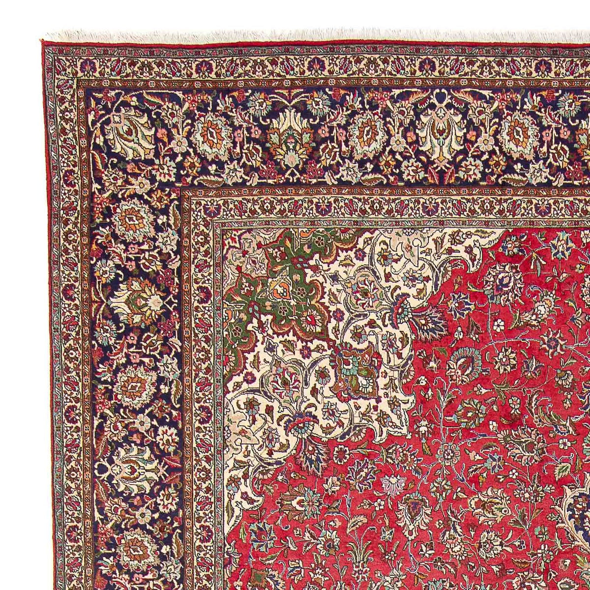 Täbriz - 40 Raj Teppich 300x405cm - Perserteppich - rot