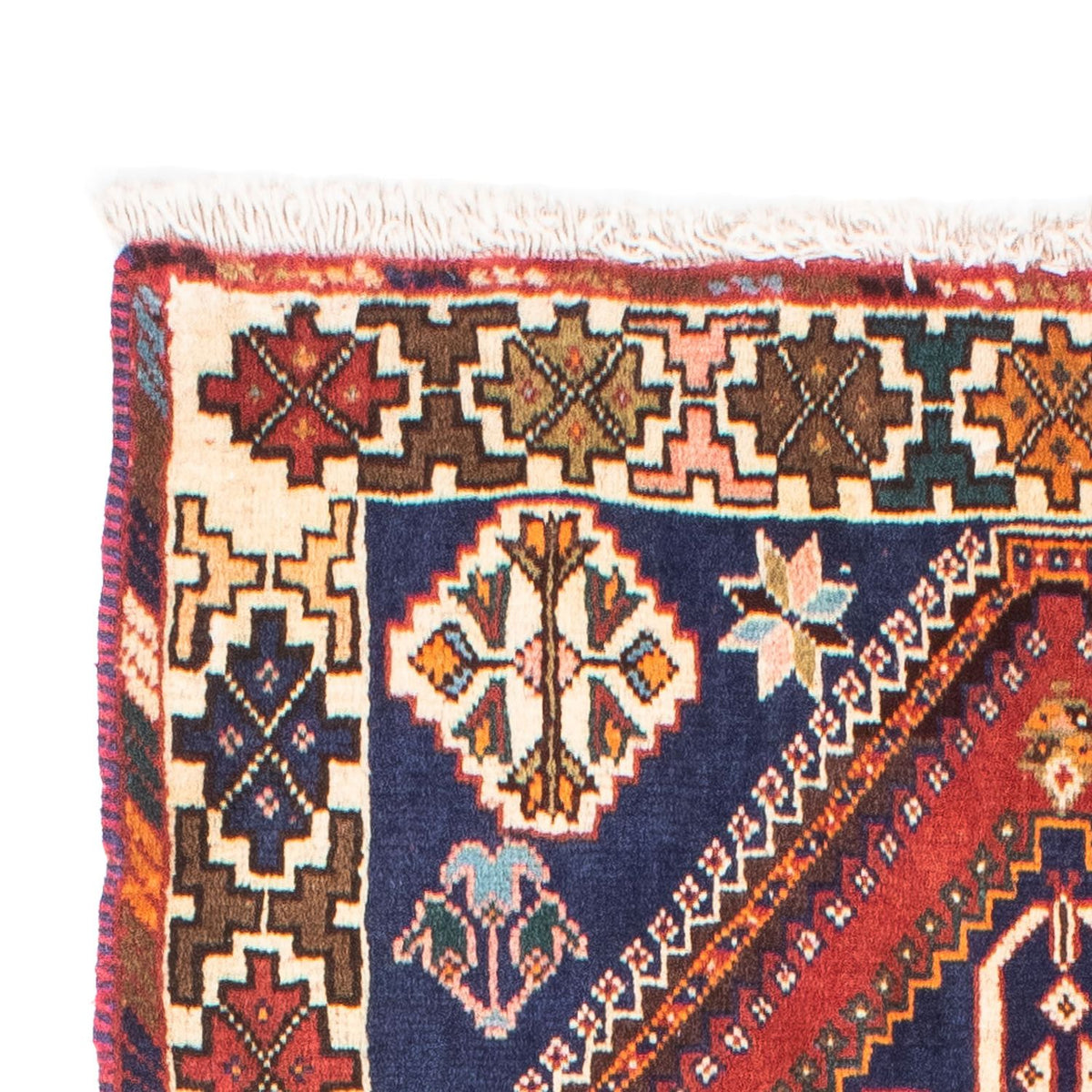 Shiraz Teppich 76x159cm - Perserteppich - dunkelrot