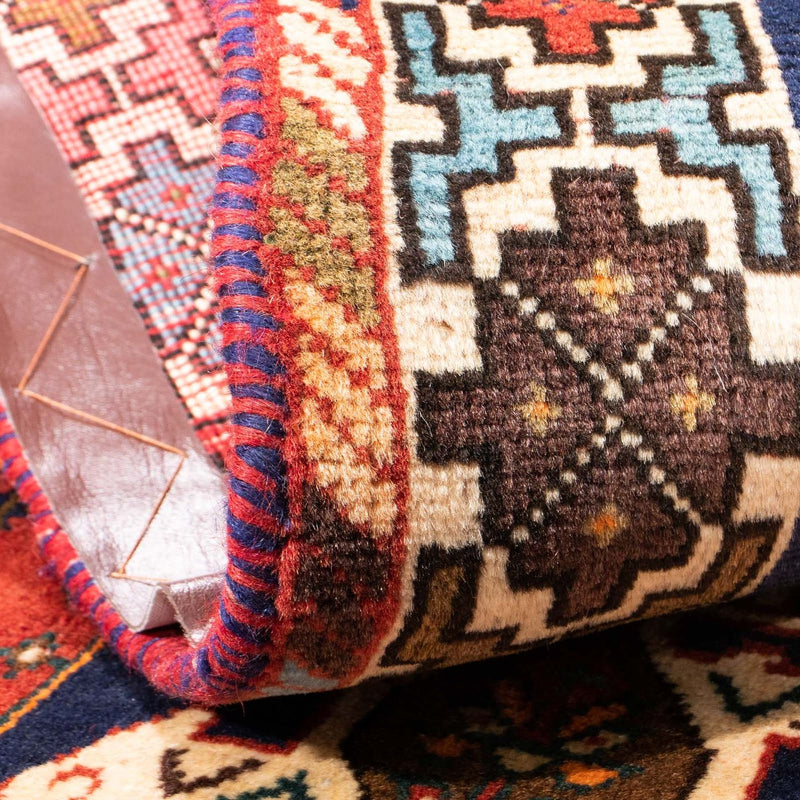Shiraz Teppich 76x159cm - Perserteppich - dunkelrot