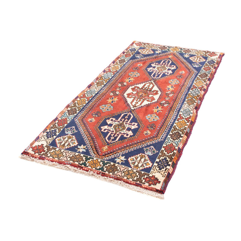Shiraz Teppich 76x159cm - Perserteppich - dunkelrot