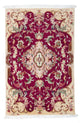 Täbriz - 50 Raj Teppich 60x90cm - Perserteppich - dunkelrot