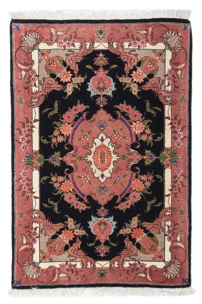 Täbriz - 50 Raj Teppich 60x90cm - Perserteppich - dunkelblau