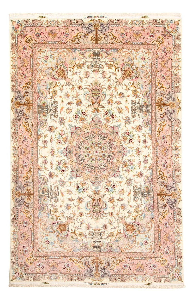 Täbriz Teppich 200x301cm - Perserteppich - beige