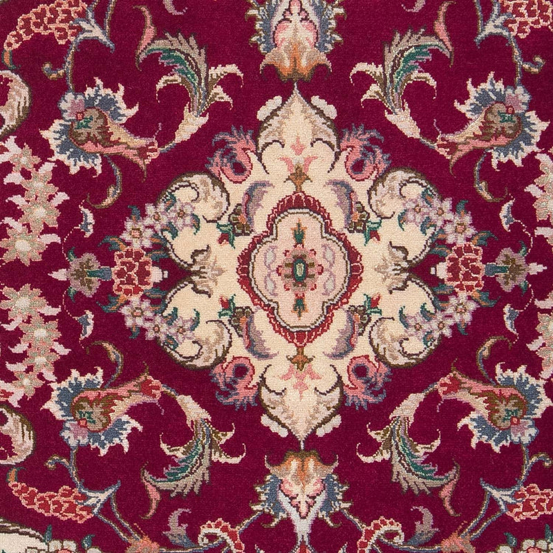 Täbriz - 50 Raj Teppich 60x90cm - Perserteppich - dunkelrot