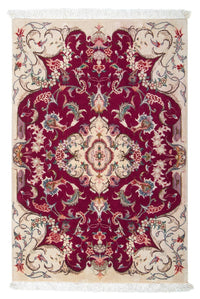 Täbriz - 50 Raj Teppich 60x90cm - Perserteppich - dunkelrot – product image