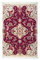 Täbriz - 50 Raj Teppich 60x90cm - Perserteppich - dunkelrot