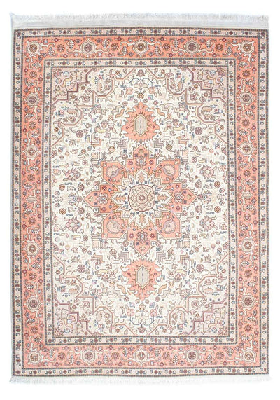 Täbriz - 50 Raj Teppich 153x216cm - Perserteppich - beige