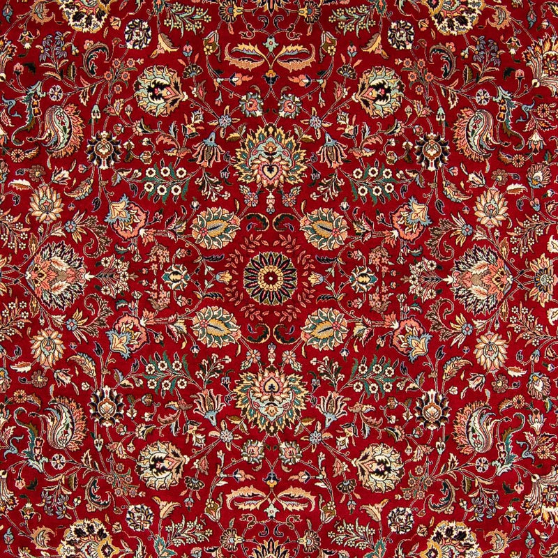 Täbriz - 50 Raj Teppich 286x388cm - Perserteppich - dunkelrot