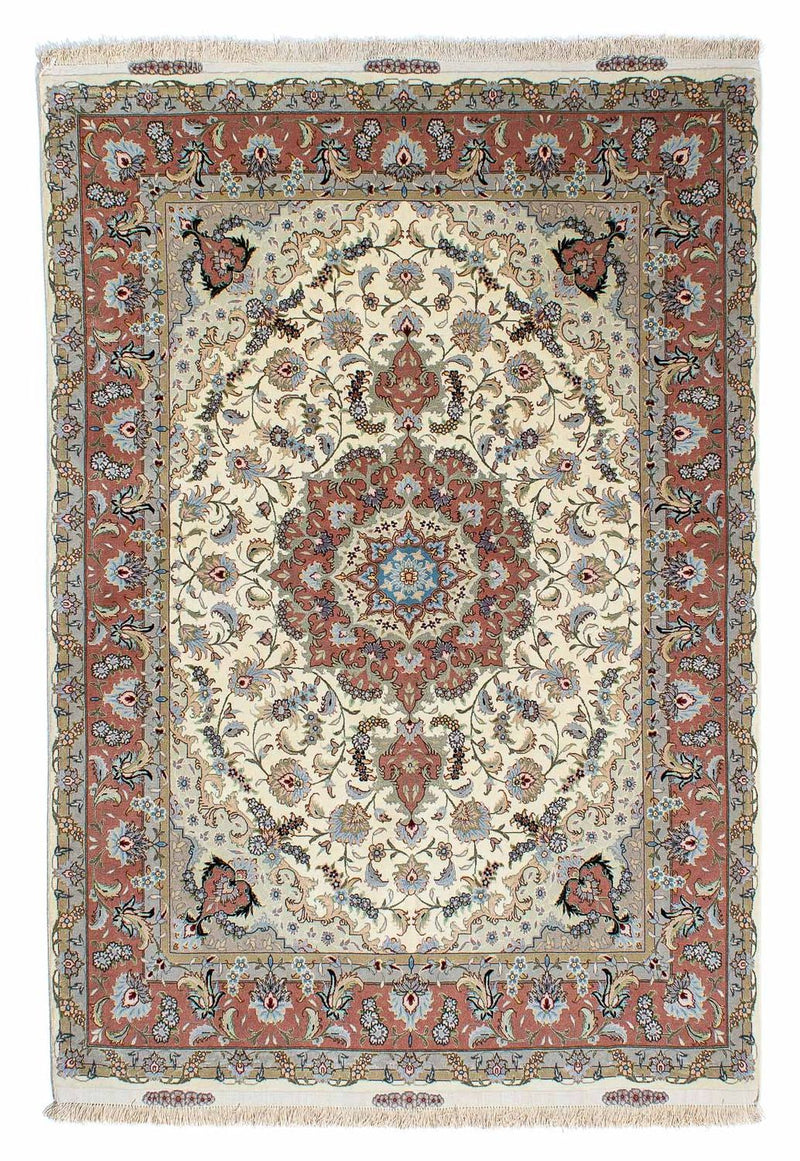 Täbriz Teppich 150x205cm - Perserteppich - beige