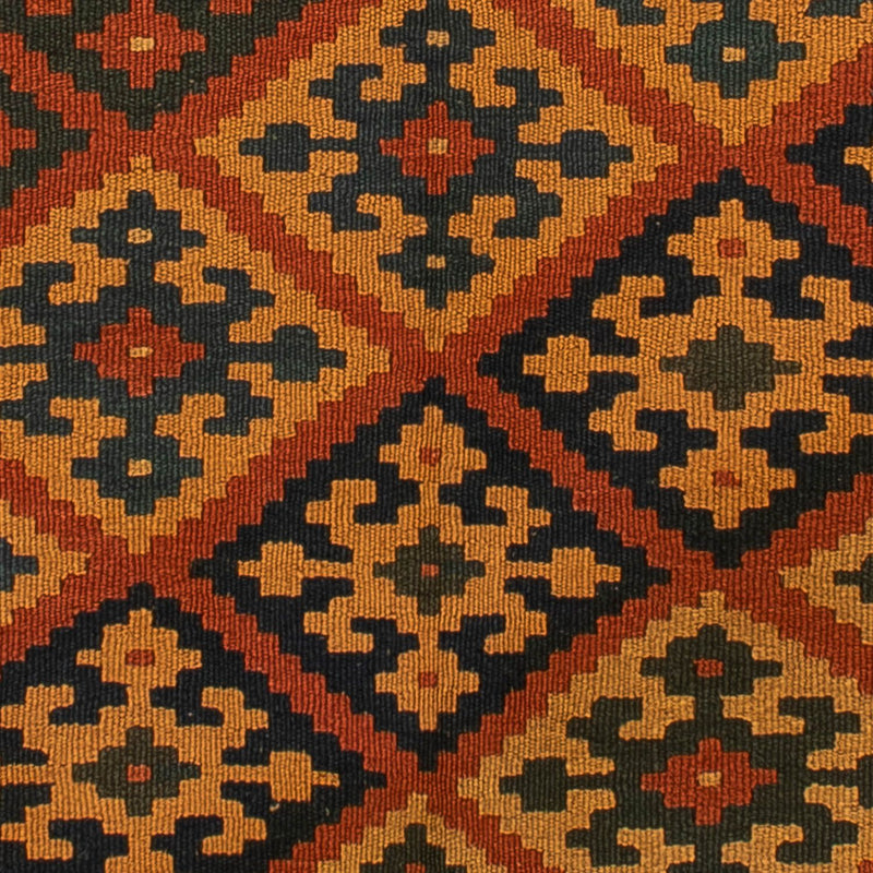 Kelim Fars Teppich 148x198cm - dunkelrot