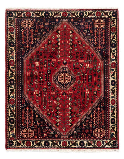 Abadeh Teppich 104x135cm - Perserteppich - dunkelblau