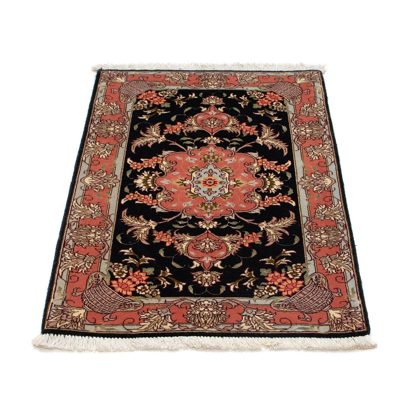 Täbriz - 50 Raj Teppich 60x90cm - Perserteppich - dunkelblau