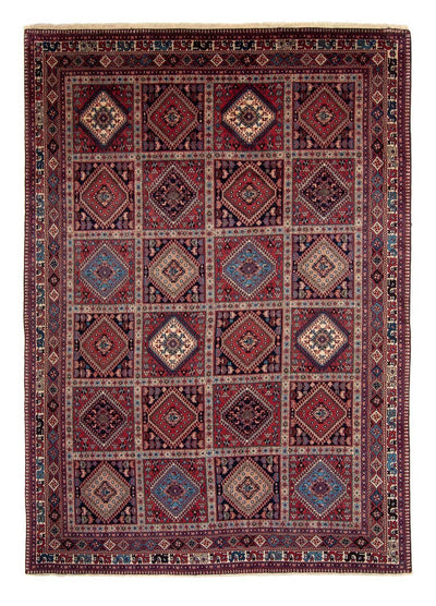 Yalameh Teppich 246x353cm - Perserteppich - dunkelrot