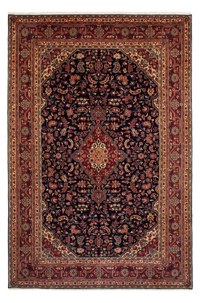 Hamadan Teppich 207x310cm - Perserteppich - dunkelblau