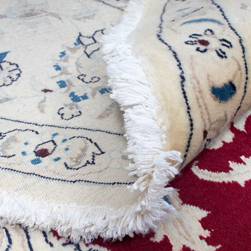 Nain Teppich 280x280cm - Perserteppich - dunkelrot