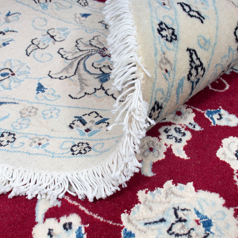 Nain Teppich 302x302cm - Perserteppich - dunkelrot