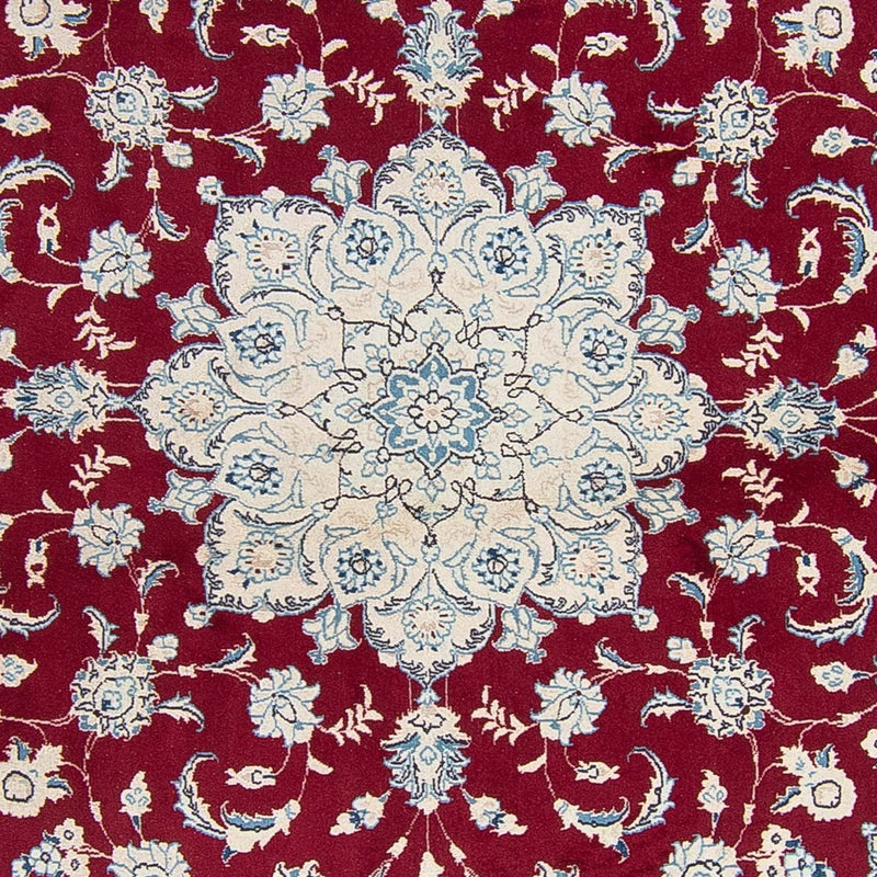 Nain Teppich 290x290cm - Perserteppich - dunkelrot