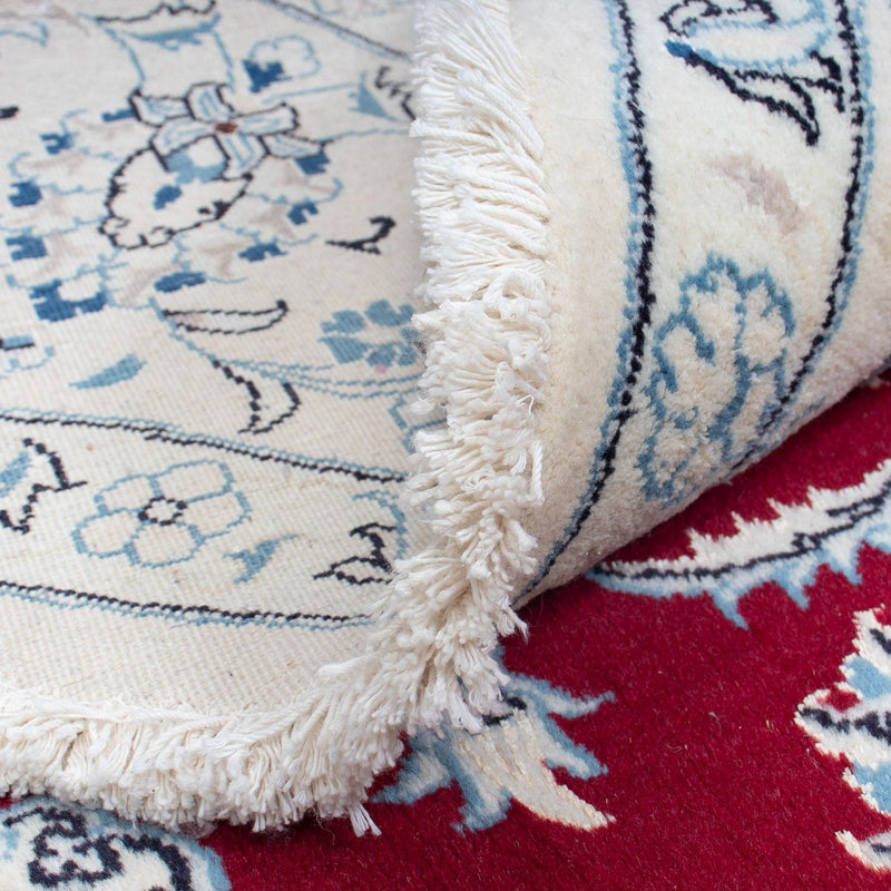 Nain Teppich 290x290cm - Perserteppich - dunkelrot
