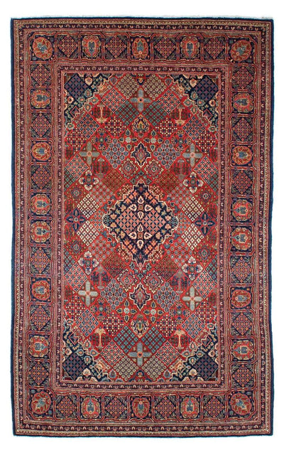 Keshan Teppich 132x206cm - Perserteppich - braun