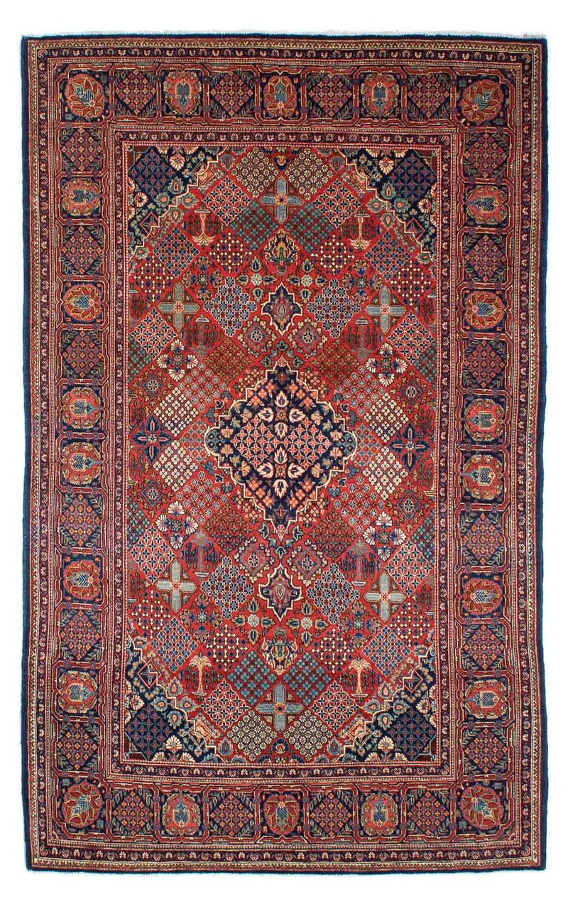 Keshan Teppich 132x206cm - Perserteppich - braun