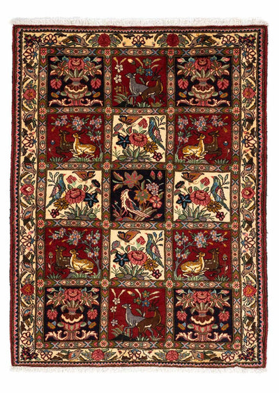 Bachtiar Teppich 111x164cm - Perserteppich - dunkelrot