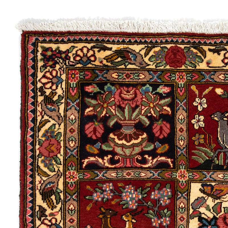 Bachtiar Teppich 111x164cm - Perserteppich - dunkelrot