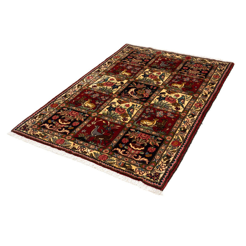 Bachtiar Teppich 111x164cm - Perserteppich - dunkelrot