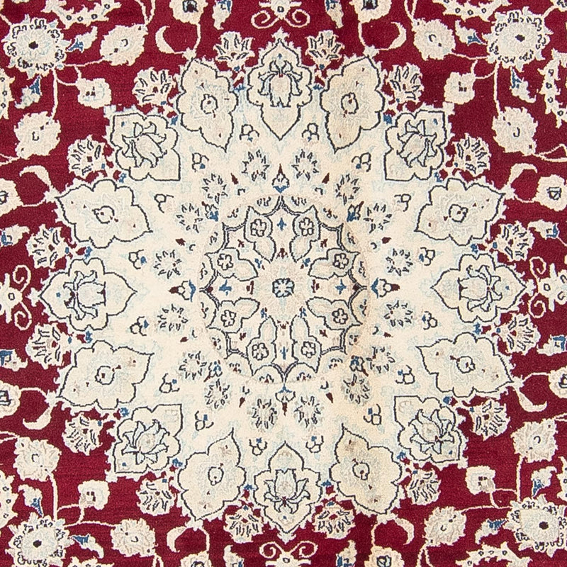 Nain Teppich 293x293cm - Perserteppich - dunkelrot