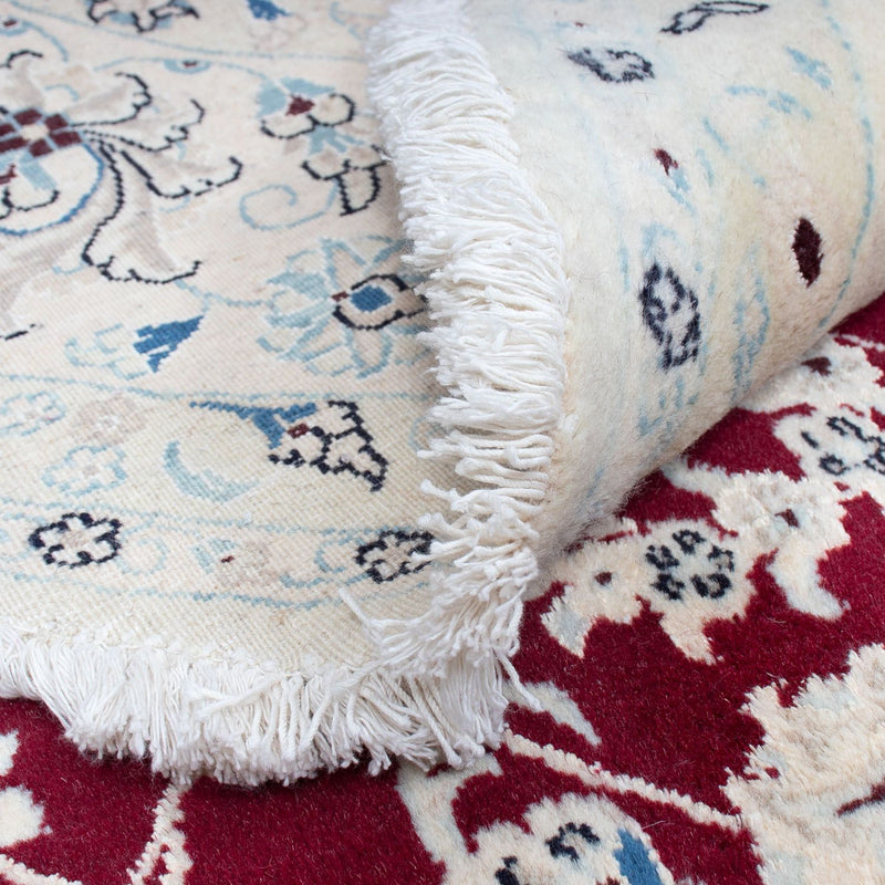 Nain Teppich 293x293cm - Perserteppich - dunkelrot