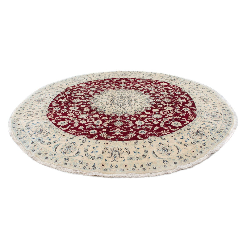 Nain Teppich 293x293cm - Perserteppich - dunkelrot