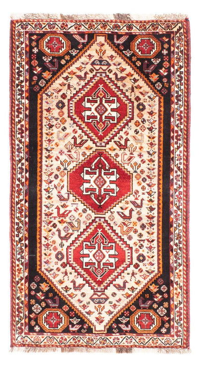 Shiraz Teppich 85x160cm - Perserteppich - beige