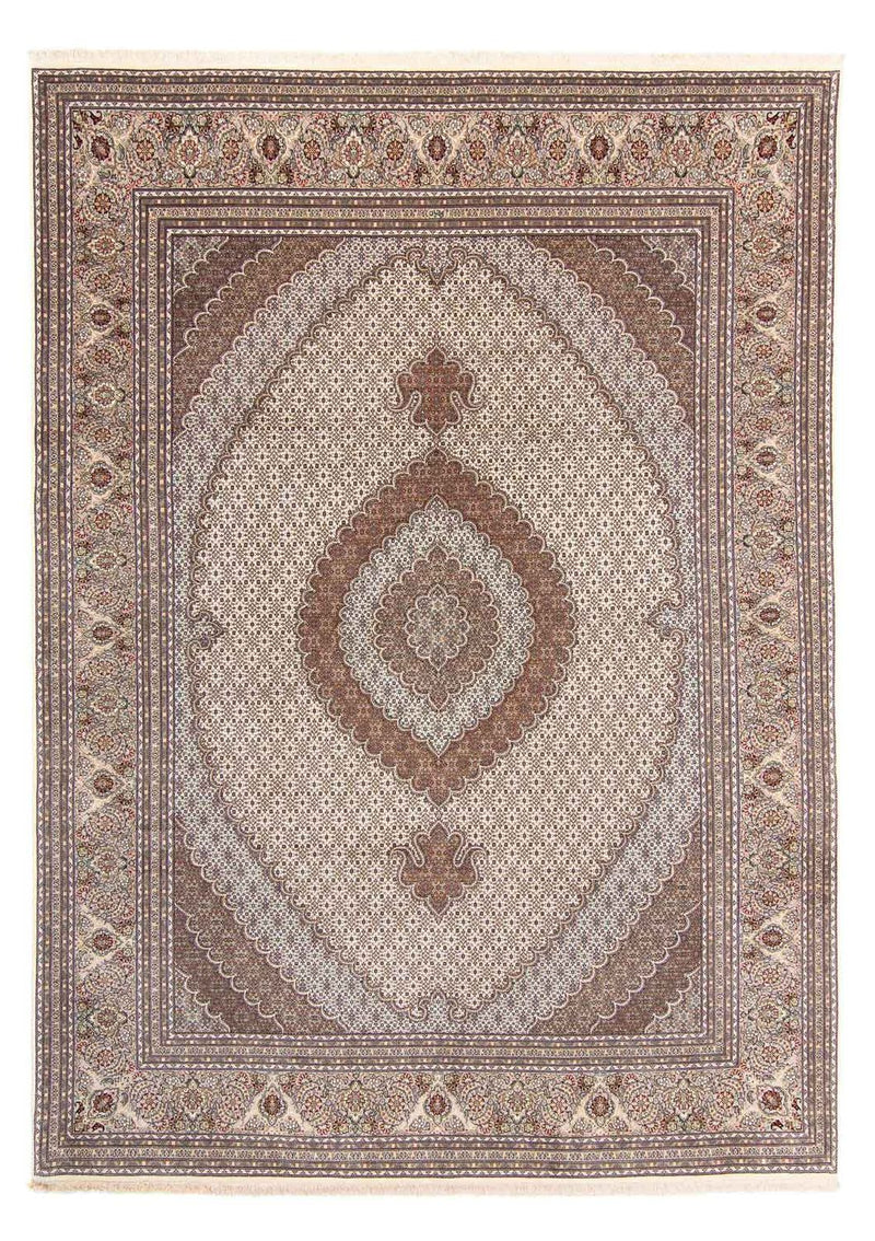 Täbriz Teppich 252x350cm - Perserteppich - hellbraun